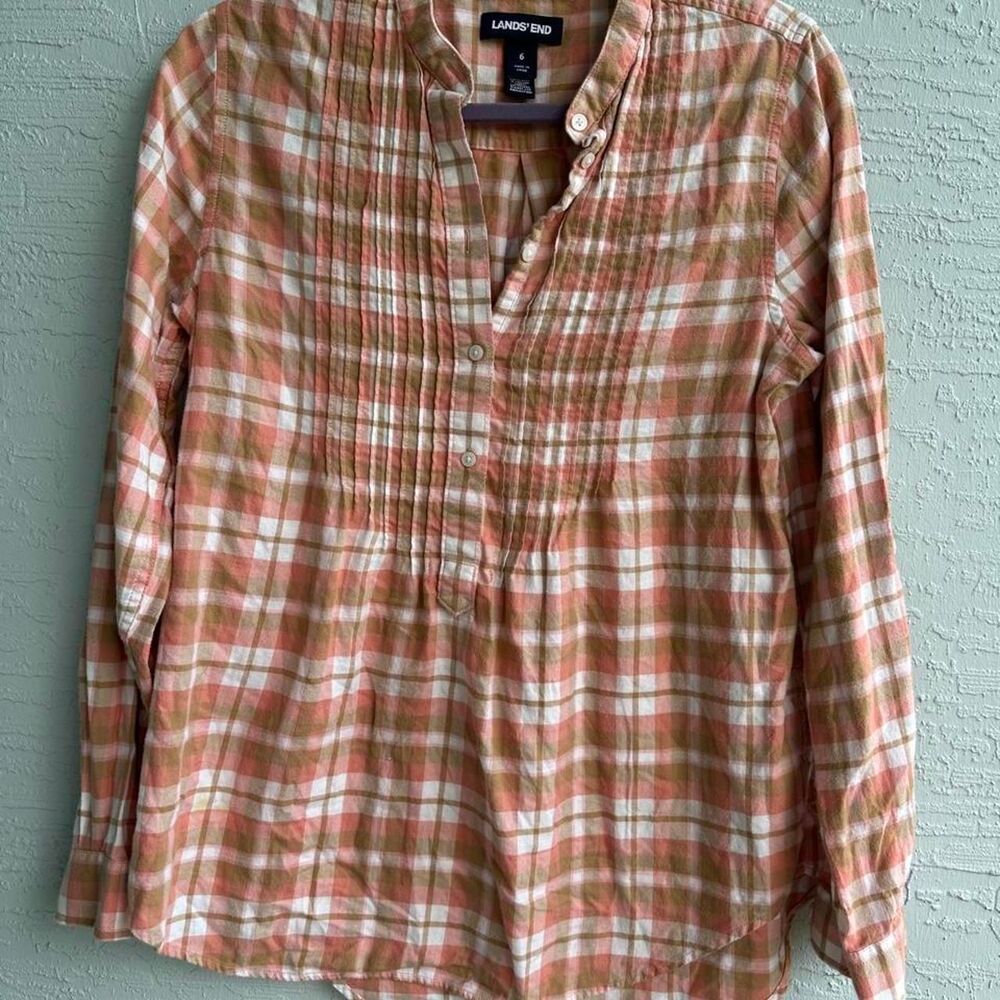 Lands-end Women's multi Blouse